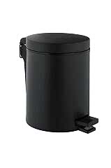 Base 300 A4414936 Çöp Kovası, 5 Litre, Mat Siyah