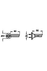 Juno Classic A44418 Katı Sabunluk, Krom