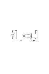 Nest Trendy A44619 Tekli Askı Krom